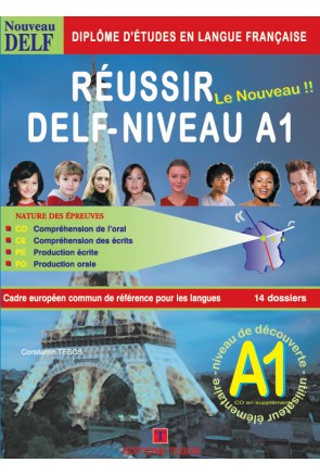 RÉUSSIR DELF A1 – LIVRE + CORRIGES + 2CD