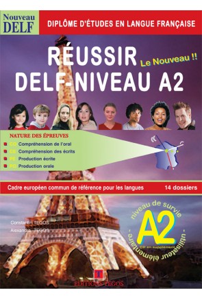 RÉUSSIR DELF A2 – LIVRE + CORRIGES + CD