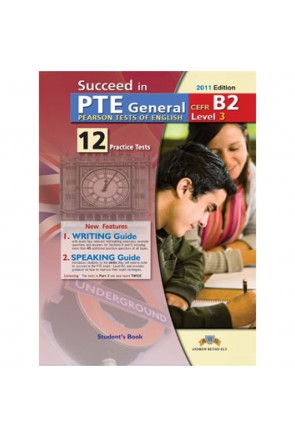 PTE Level 3 CEF B2 – 12 Tests – Self-Study Edition