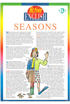 ACTIVE ENGLISH-SEASONS ACTIVE ENGLISH-SEASONS