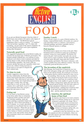 ACTIVE ENGLISH-FOOD ACTIVE ENGLISH-FOOD