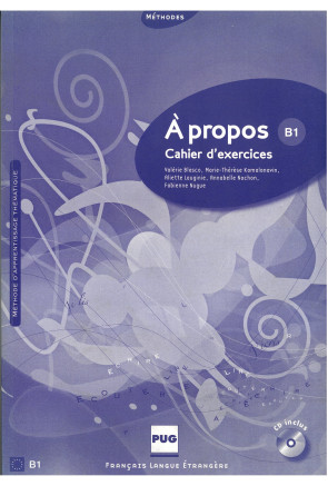 &Agrave; PROPOS B1 - CAHIER +CD 